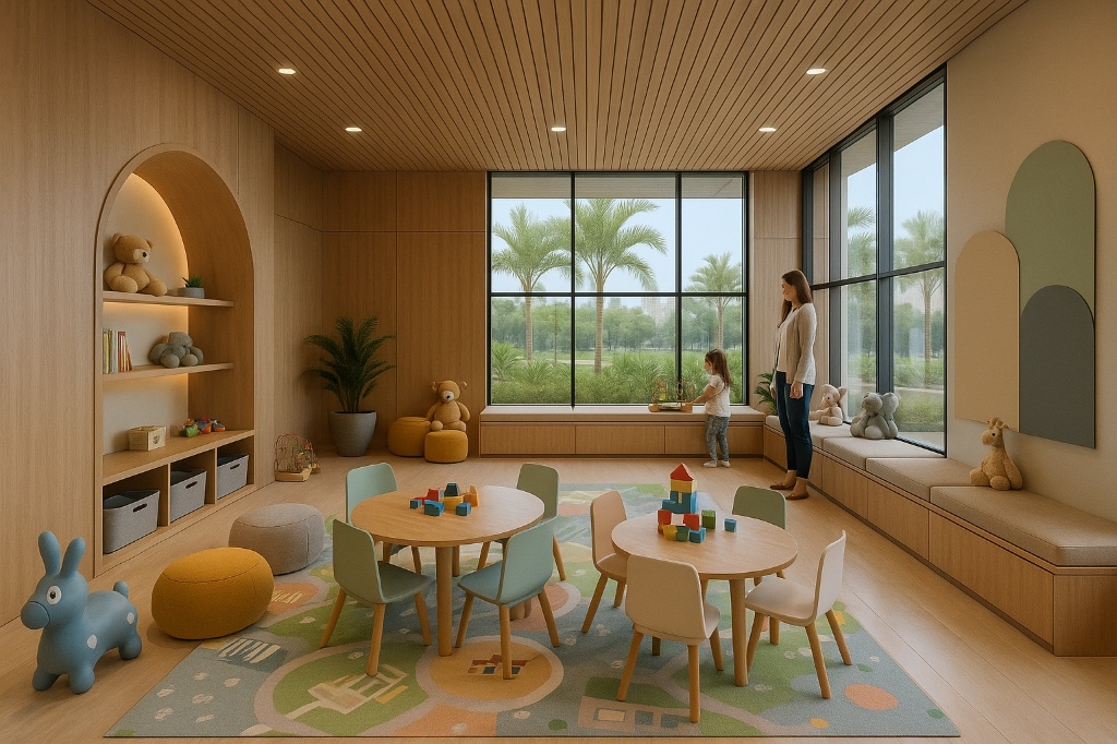 Espaço infantil temático e colorido