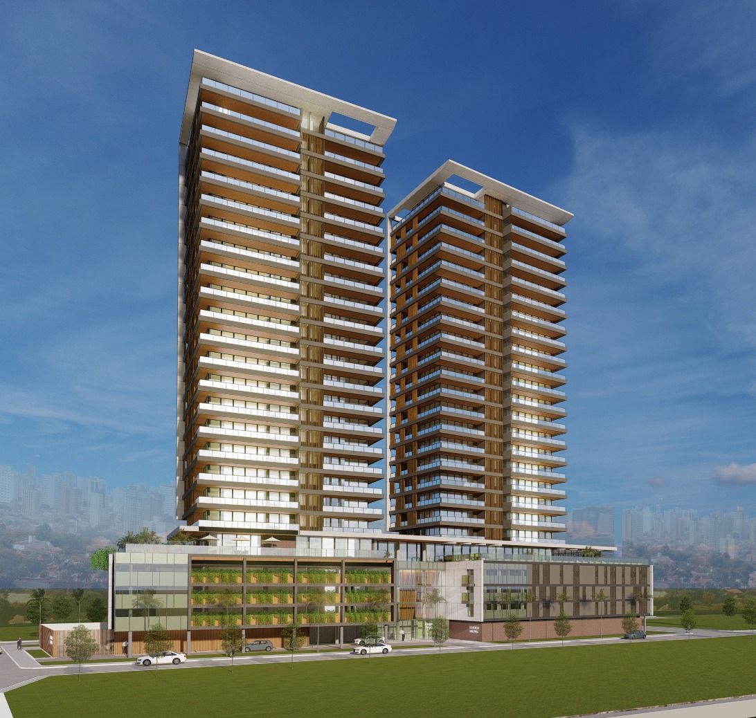 Vista da torre do Maison 888 a partir da rua