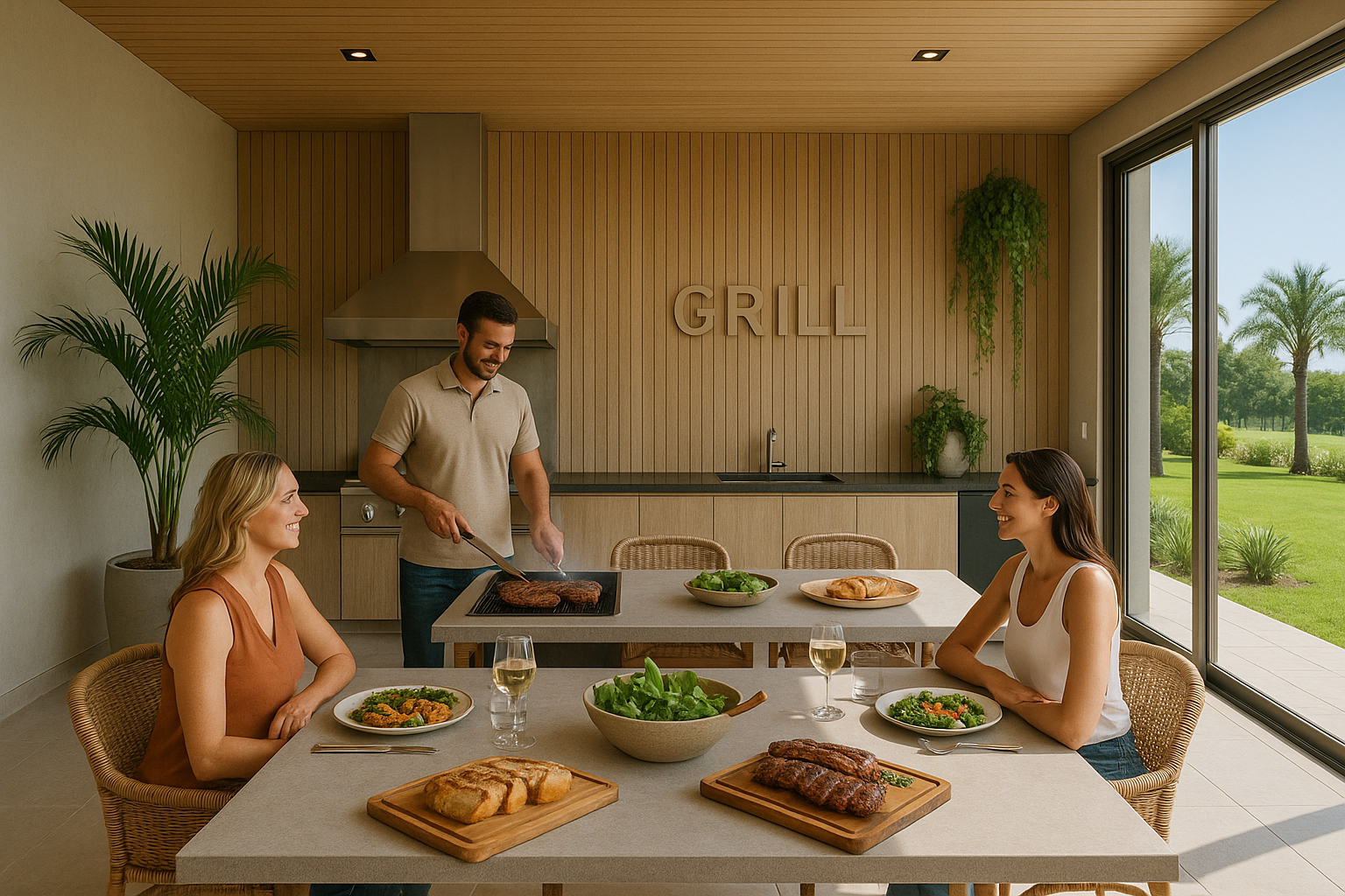Playground infantil com brinquedos coloridos e piso emborrachado
